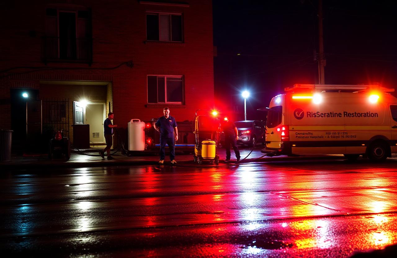 Emergency response at night
